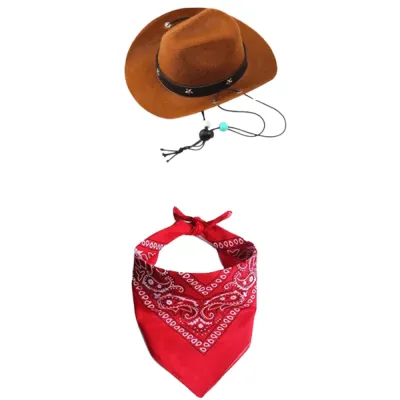 Dog Cowboy Costume Brown Dog Cowboy Costume Brown