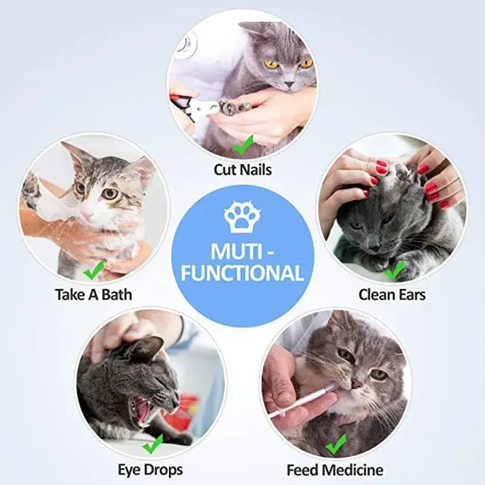 Cat Bath Bag Multi-function Anti-bite Multi-functional Adjustable Cat Bath Bag