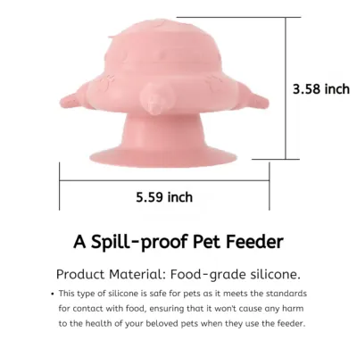 silicone pet feeder size
