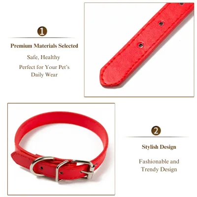 adjustable red dog collar