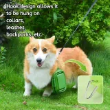 Dual-bowl design for easy pet feeding, suitable for food and water.
