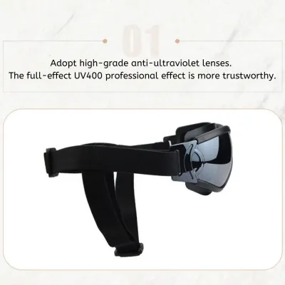 dog ski goggles (2) Sunglasses for dogs with adjustable straps