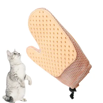 cat grooming gloves Dual-sided grooming tool for cats and dogs