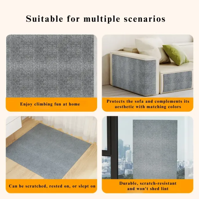 Easy-to-install cat scratching board Cat climbing wall scratcher