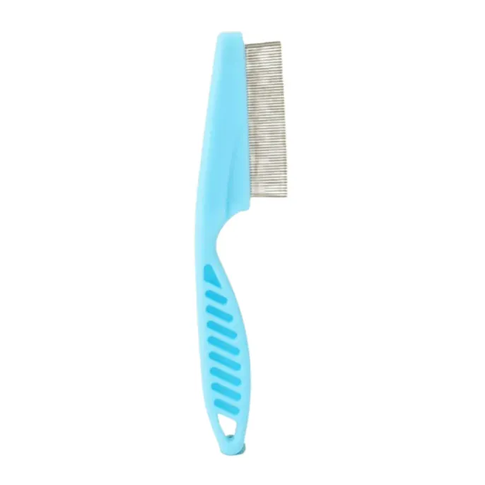 Pin Brush Blue Stainless Grooming Pet Pin Brush