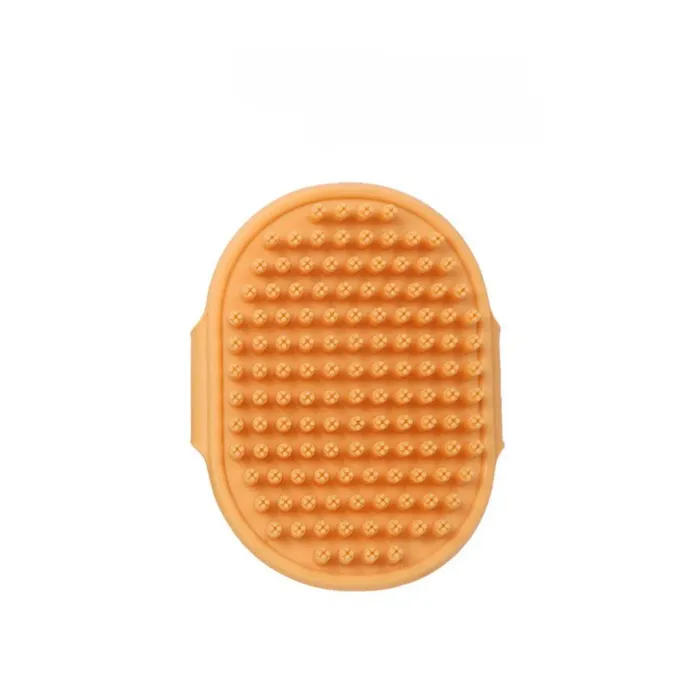 Lightweight and portable pet grooming brush.