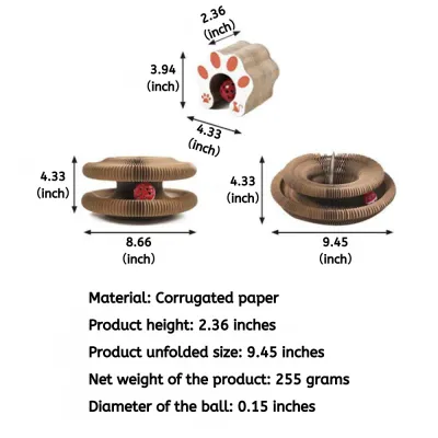 Interactive cat toy with bell.