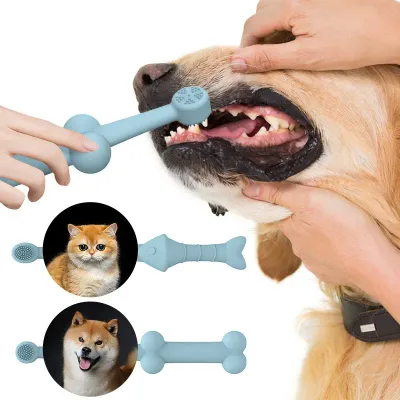 Plaque control pet brush Cat dental care toothbrush