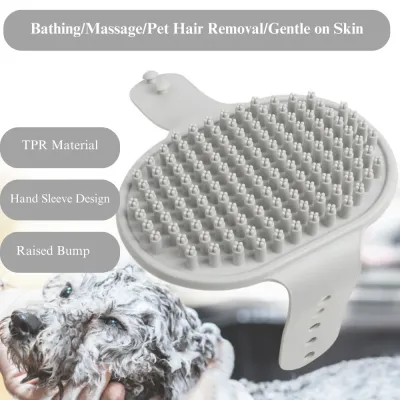 Effective deshedding tool for pets, removes loose fur and floating hair.