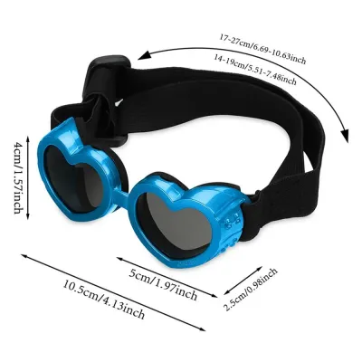 dog goggles (3) Adjustable pet eyewear for UV protection.