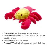 Interactive dog toy with squeaker