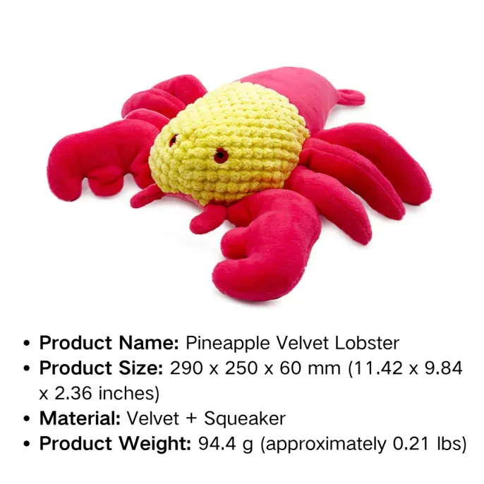 Interactive dog toy with squeaker