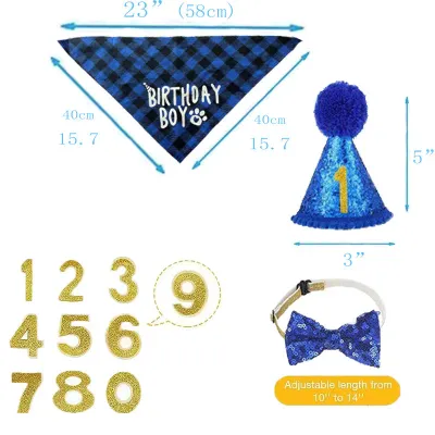 Wholesale pet birthday products Dog Birthday Decoration Kit