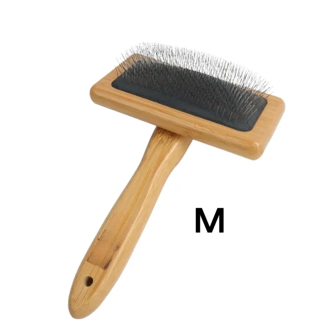 Pet Needle Comb M Wooden Fine-toothed Pet Needle Comb