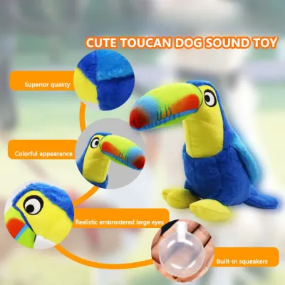 plush dog toys with squeakers Interactive dog toy with embroidery