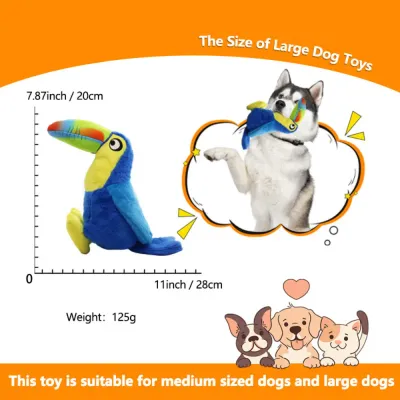 toy dog plush Plush dog toy with squeaker