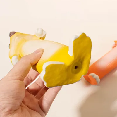 Long Latex Otter Dog Toy Squeaky and Durable Design Dog Chew Toy Pets