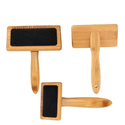 Wooden Fine-toothed Pet Needle Comb