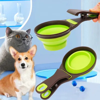 Folding Pet Bowl Situation Folding Flexible Anti-bacteria Non-toxic Pet Bowl