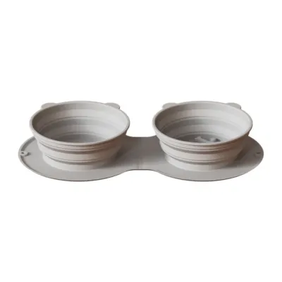 grey pet travel bowl grey pet travel bowl