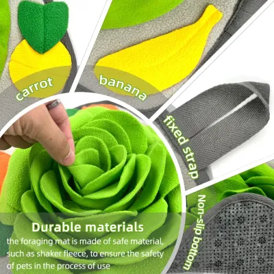snuffle mat for puppies (1) Encourages natural foraging behavior and cognitive enhancement