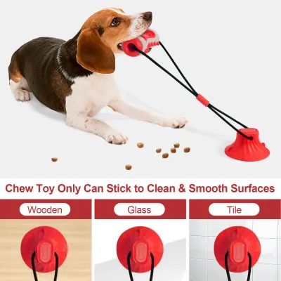 dog suction cup toy Perfect for all breed sizes, this chew toy is designed to withstand intense chewing and provides hours of entertainment.