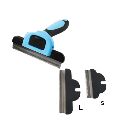 Dog Shedding Brush Blue