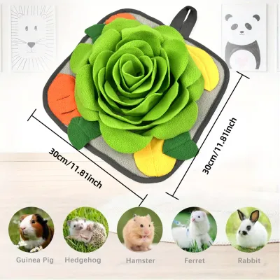 pet snuffle mat (1) Interactive stress-relief toy for mental stimulation and brain development