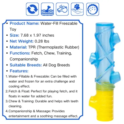 Ideal for all dog breeds, this toy promotes hydration while providing hours of interactive fun.
