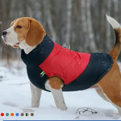 winter dog jacket (1) Soft, breathable fabric ensures pets stay warm and comfortable in cold weather.
