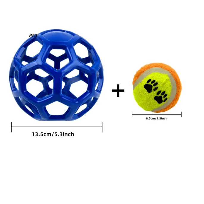dog toy ball inside ball (2) Whether indoors or outdoors, this versatile ball is perfect for fetch, tug-of-war, and solo play, ensuring pets stay entertained anywhere.