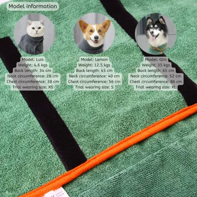 dog bath towels (1) High collar and adjustable Velcro for a custom, secure fit.