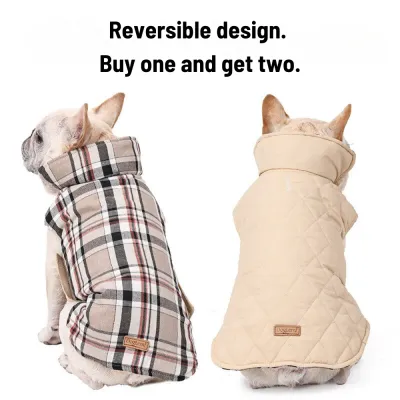 winter dog coat (1) Reflective details enhance visibility during evening or nighttime walks.