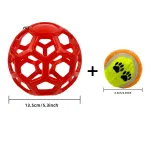 ball dog toy (3) Supports dental health by helping to clean teeth and gums during play, preventing plaque buildup and promoting fresh breath.