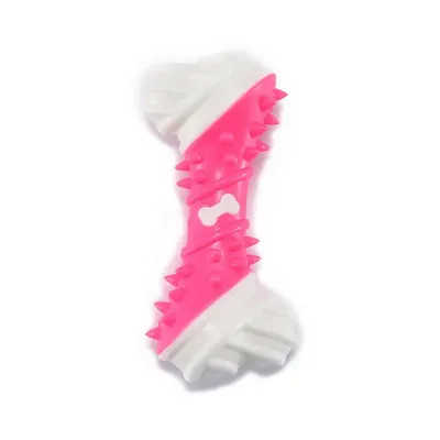 pink dog bone chew toys