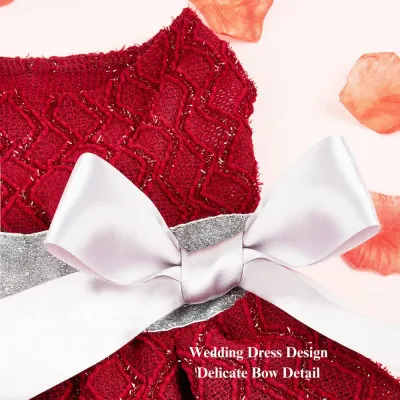 Pet Dress with Bow New Pet Prom Dress Wedding Gown Princess Dress with Bow