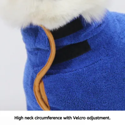 dog grooming towels (2) High collar and adjustable Velcro for a custom, secure fit.