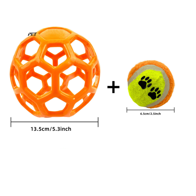 dog toy balls (2) The TPR material provides the perfect balance of firmness and flexibility, making this toy both tough and enjoyable to chew.