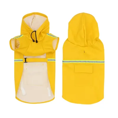 Yellow Waterproof Dog Raincoat Yellow Waterproof Dog Raincoat