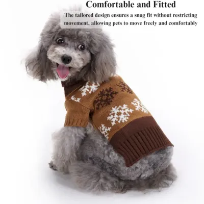 dog snowflake sweater wholesale