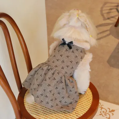 Fall Dog Dress Fall Dog Corduroy Lined Fleece Layered Button Down Dress