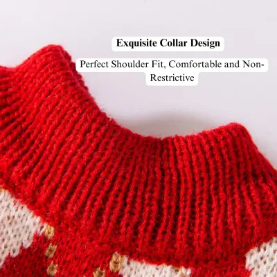 christmas dog sweater (2) Lightweight but warm, ideal for both indoor and outdoor use.