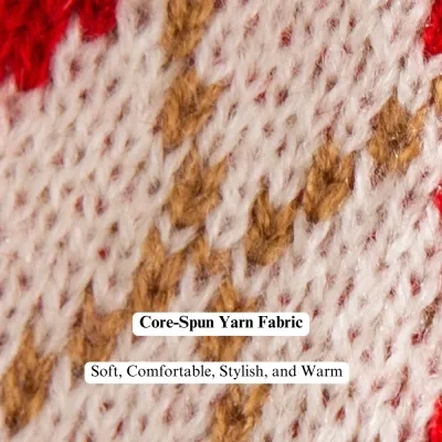 christmas cat sweater (1) Breathable fabric ensures warmth without causing overheating.