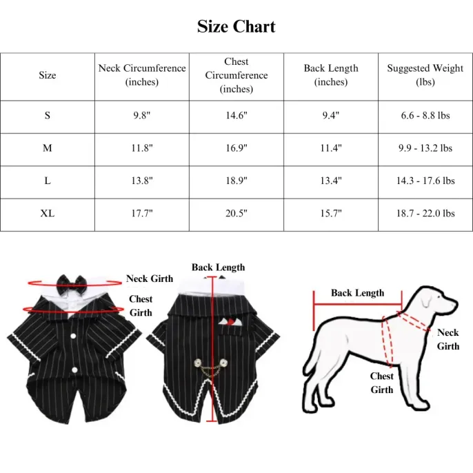 dog suit for wedding (1) Premium pet tuxedo with a stylish tailcoat design and classic bow tie.