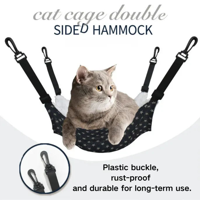 hanging cat hammock (2) The anti-static fabric makes the hammock comfortable and reduces discomfort from static electricity.