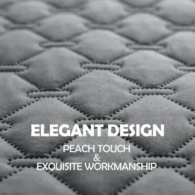 dog crate mat waterproof (2) Featuring an elegant peach-touch fabric, this pet sofa mat adds a stylish touch to your living space, combining functionality with aesthetic appeal for a seamless look in your home.