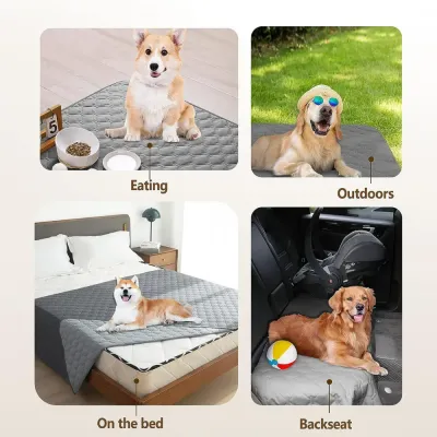 waterproof dog mat (2) The mat’s waterproof performance means that any spills or accidents can be easily wiped away, while the machine-washable design ensures hassle-free cleaning when needed.