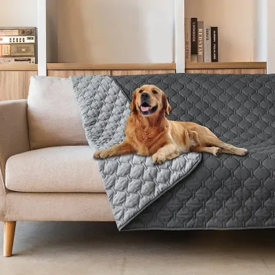 dog crate mat waterproof (1) This waterproof pet sofa mat is designed to provide maximum protection for your furniture, preventing damage from spills, pet hair, and stains. Its full-body coverage ensures complete protection for sofas and other surfaces.