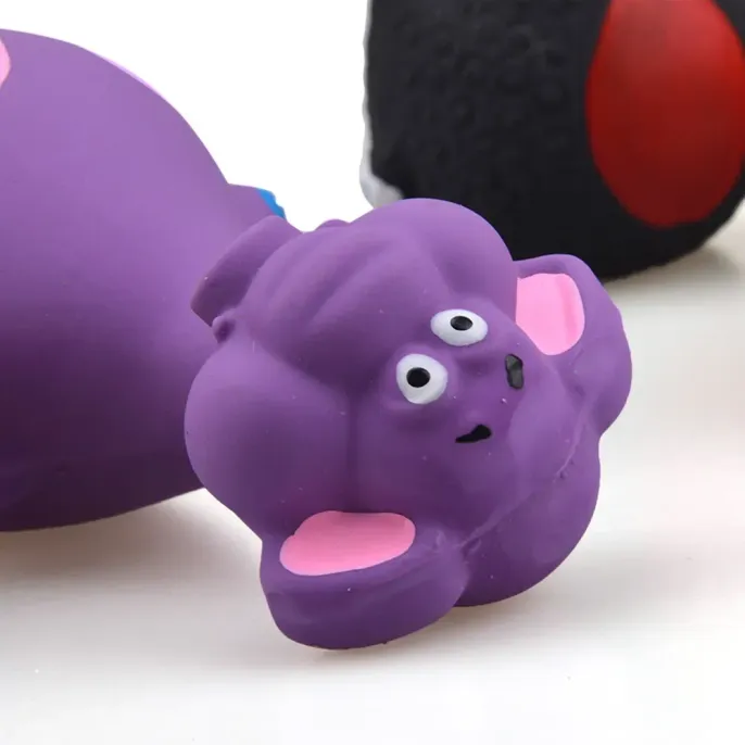 Pet Latex Squeaky Toy Color Animal Shaped Dog Latex Squeaky Chew Toy