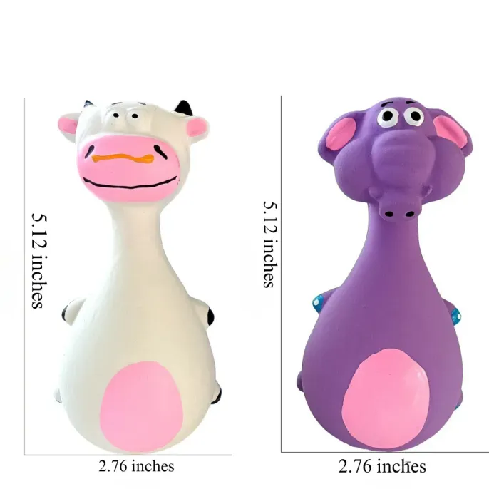 Pet Latex Squeaky Toy Size Animal Shaped Dog Latex Squeaky Chew Toy
